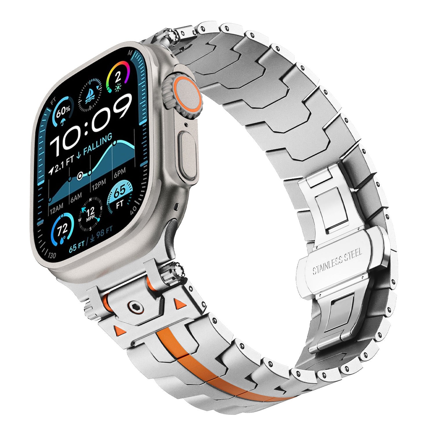 Bracelet en acier inoxydable polyvalent pour montre Ultra