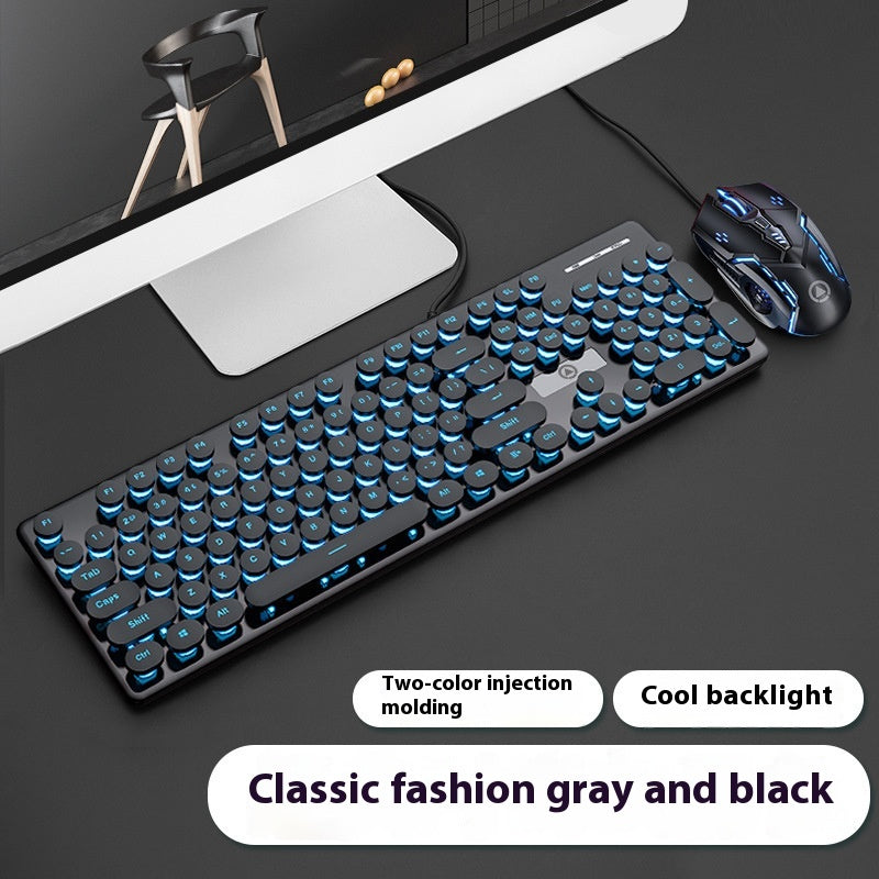 Punk Mechanical Keyboard Luminous Computer Notebook Accessories