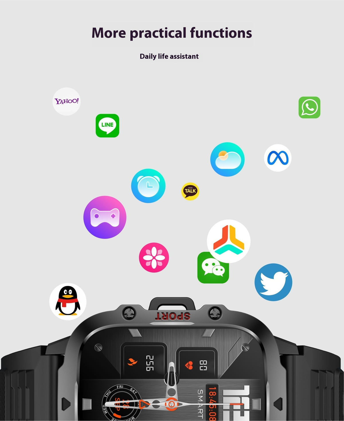 Montre d'appel Bluetooth sport en plein air