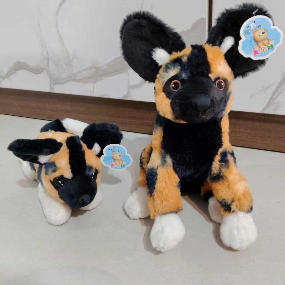 Forest Animal Stuffed Dog Toy