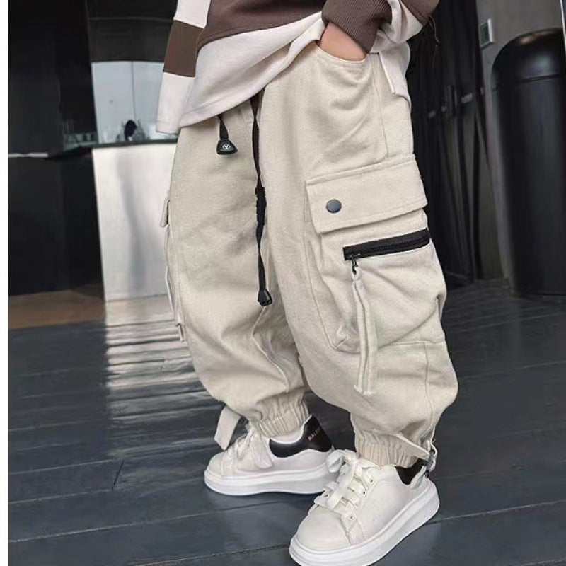 Pantalons Enfants Printemps et Automne Vêtements de travail