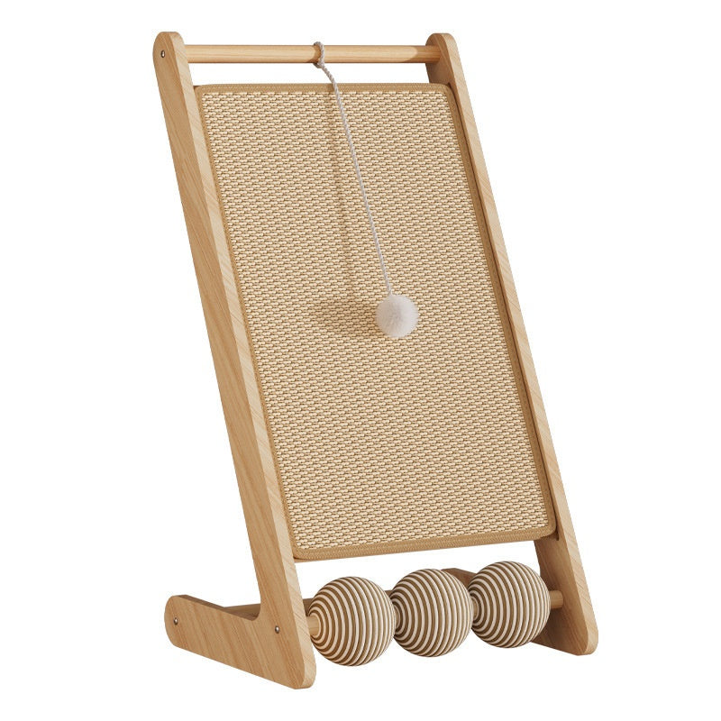 Bois massif droit Sisal Cat Scratching Postno Flaking
