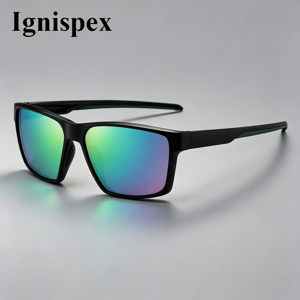Lunettes de soleil de sport carrées de protection Uv400 pour hommes
