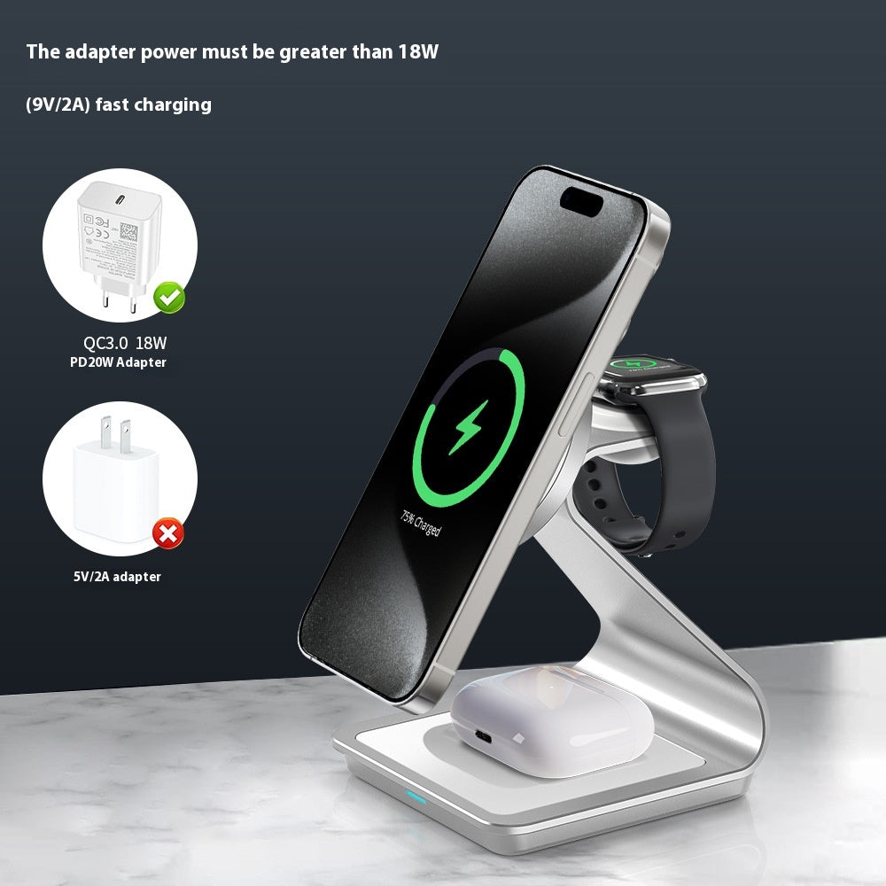 3-en-un Chargeur sans fil Car Soft Light