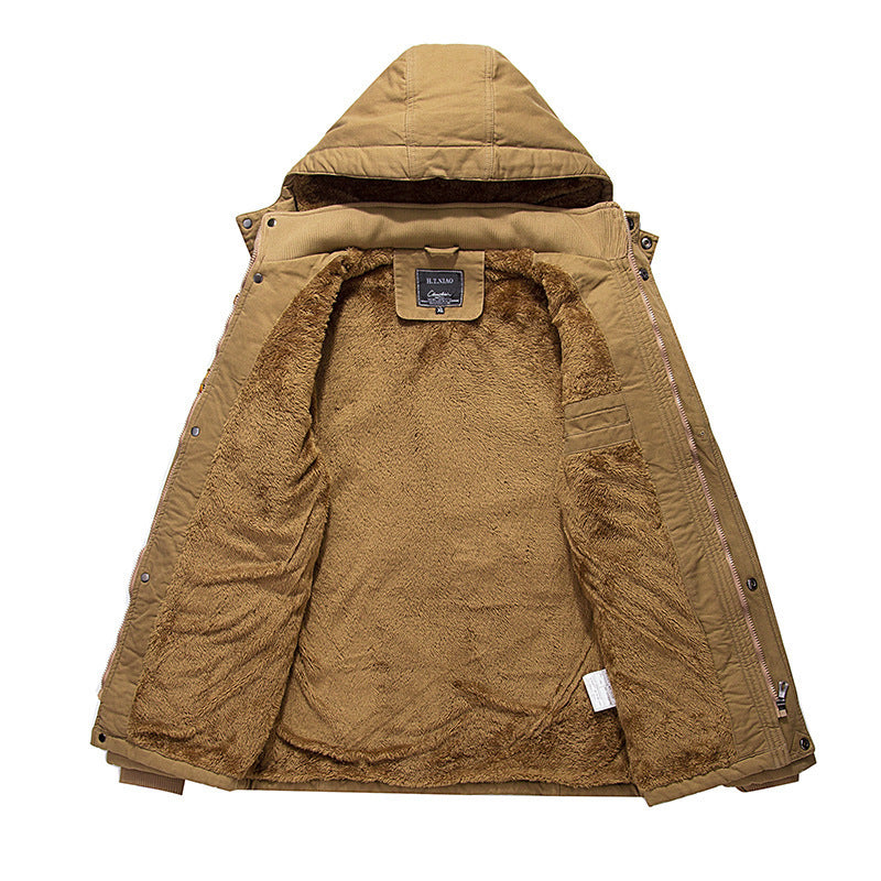 Veste rembourrée en polaire pour hommes