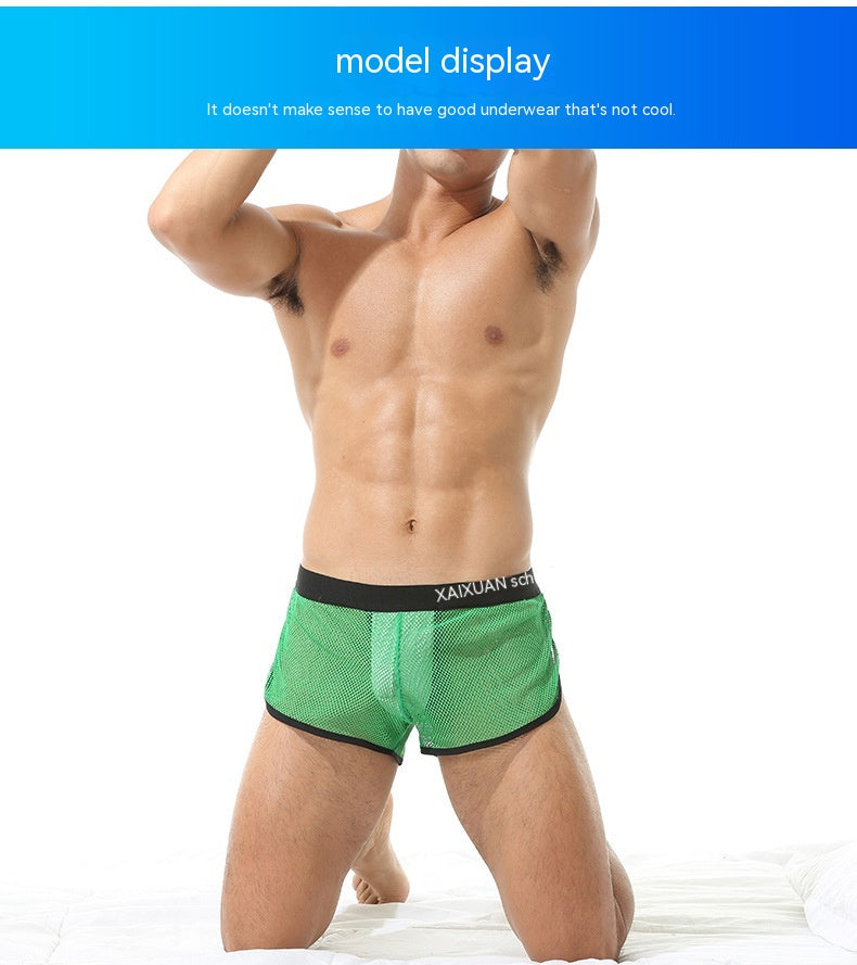Pantalon de sport à faible taille en nylon pour hommes