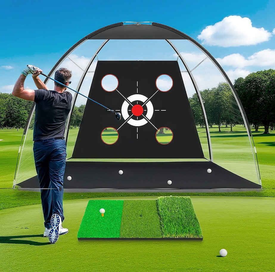 10x7ft Golf pratique Net Hitting Aid entraînement conduite saut à l'intérieur