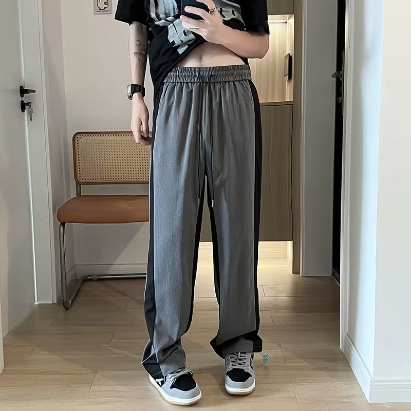 Pantalons à bloc de couleur avec un doux drapée Feelversatile tendance et occasionnel