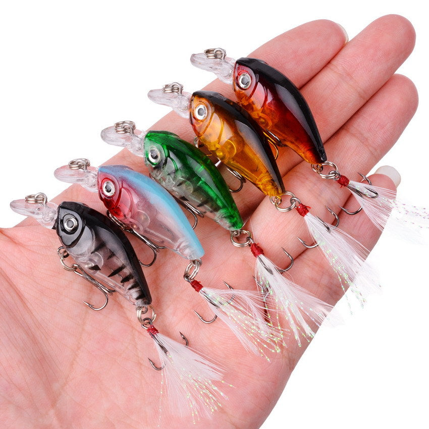 45cm Lure Rock petit gros homme avec plumes