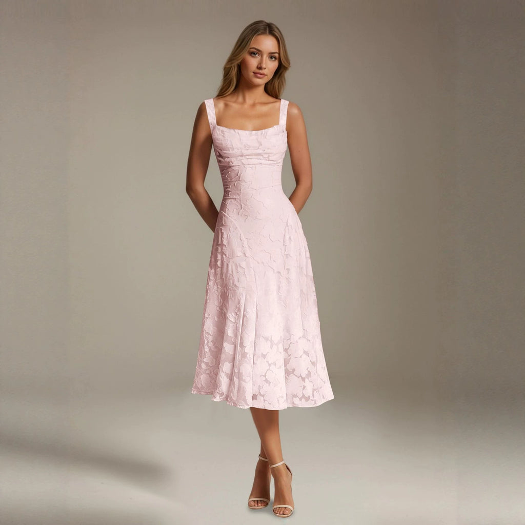 Robe de cocktail spaghetti-strap