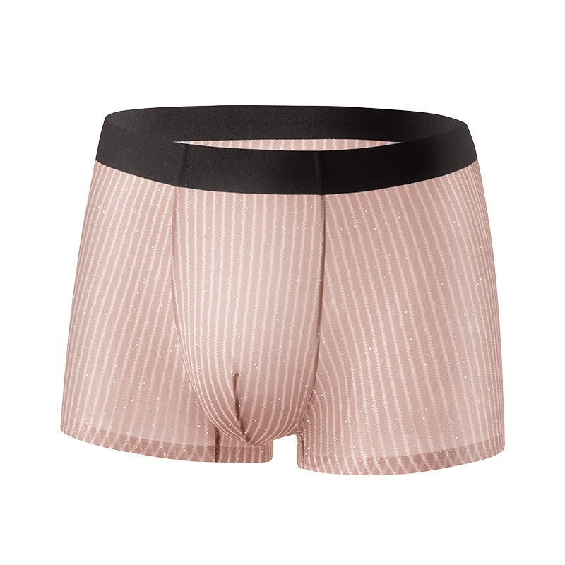 Slip de boxeur en soie glacée pour hommes