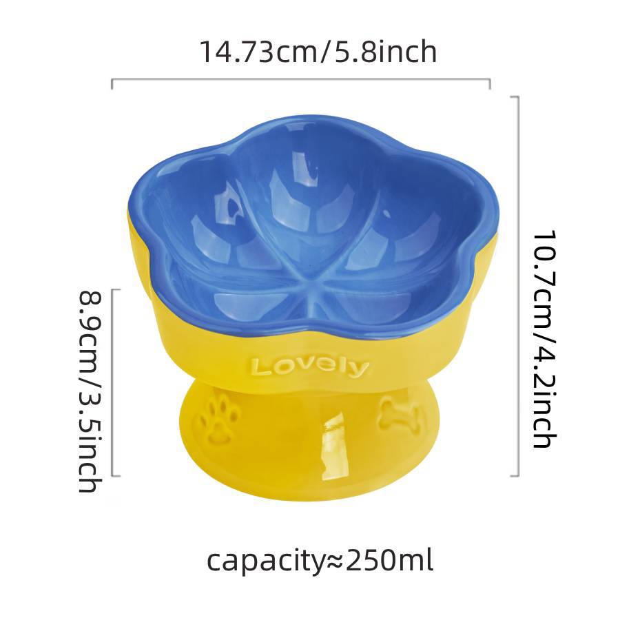 Céramique Élevé Pet Bowl pour chiens moyens à grands