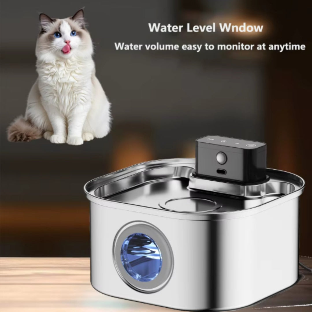 Robinet d'eau de chat en acier inoxydable Distributeur automatique d'eau circulante
