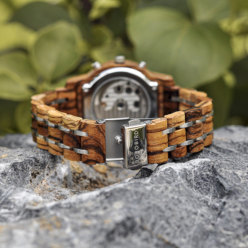 Classic Wooden Analog Quartz Fashion Watch