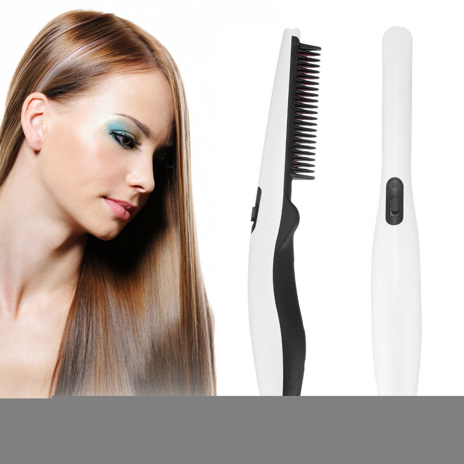 Négatif Redresseur de cheveux Ion Peigne Styling Presse brosse de barbe pour les hommes doit fournir un