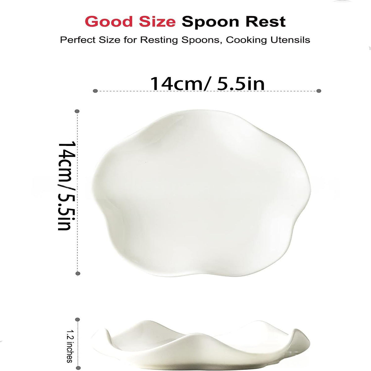 Ceramic Spoon Rest Multi-Purpose Storage Tray