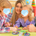13-Piece Diamond Painting Suncatcher Craft Kit avec 3 cordes de suspension — Ensemble de fournitures partielles