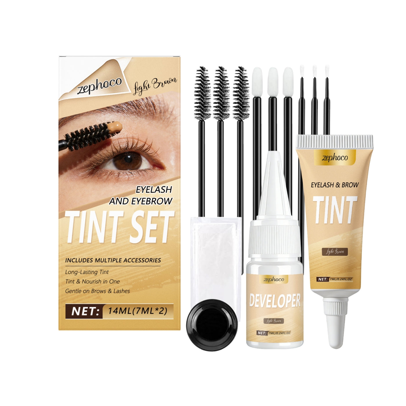 Tuyau de teinture des cils