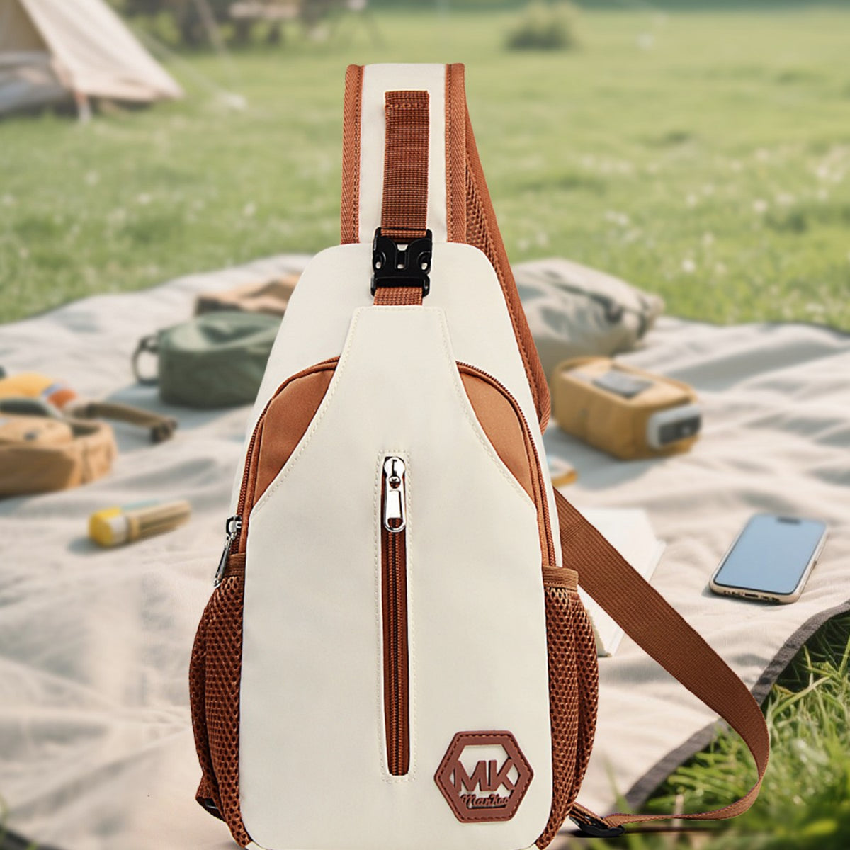 Sac Crossbody résistant à l'usure Sac à la mode de style coréen Outdoor Casual Chest Pack