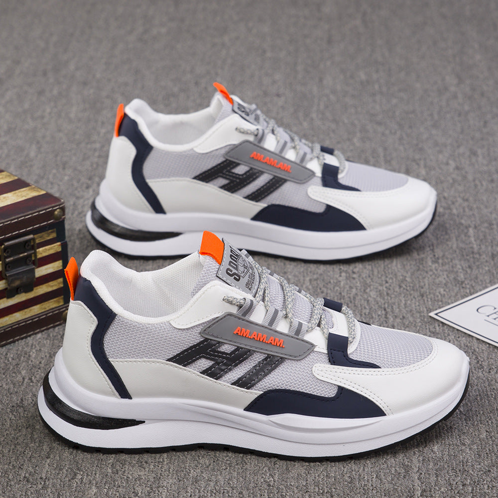 Sneakers Hommes Tissage Volant Mesh Surface Respirant Chaussures de Running de Loisirs