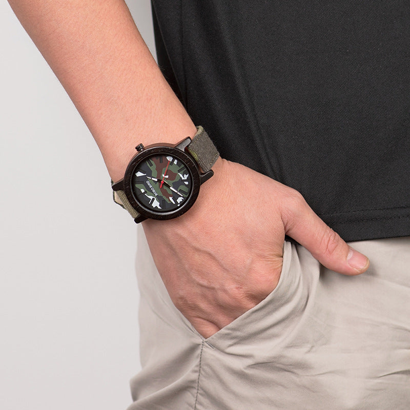 Montre en bois R24 Quartz Décoration