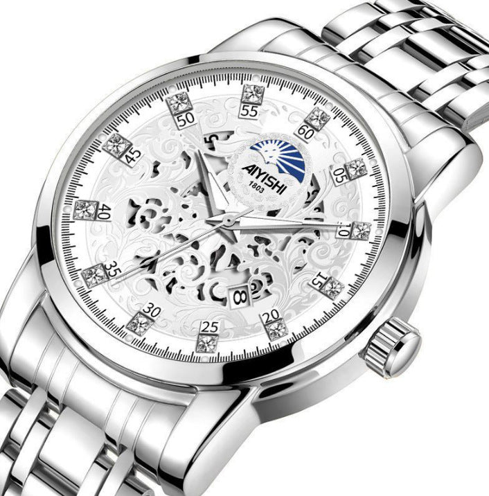 Waterproof automatic fashion non-mechanical watch