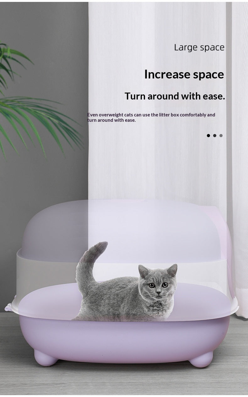 Boîte à litière pour chats haut de gamme fermée