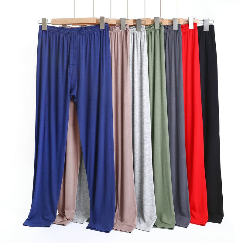 Pantalon pyjama modal d'été homme mince plus taille