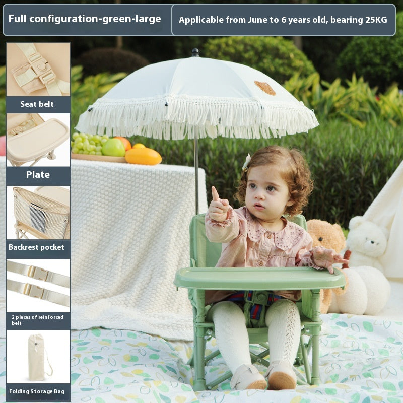Baby Picnic Chaise Outdoor Beach Camping Tabouret Portable Polding Photographie Apprentissage Seasid