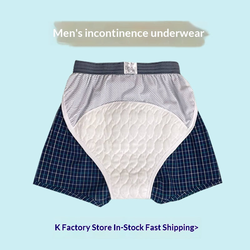 Sous-vêtements d'incontinence lavables pour hommes avec une taille élevée