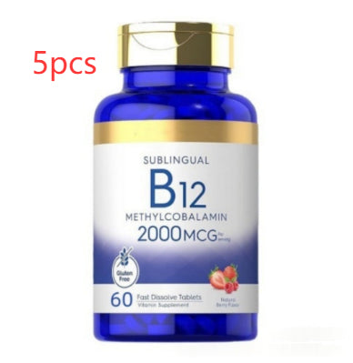 Comprimés Vitamine B12 les plus vendus 2000 Mcg 60 à action rapide