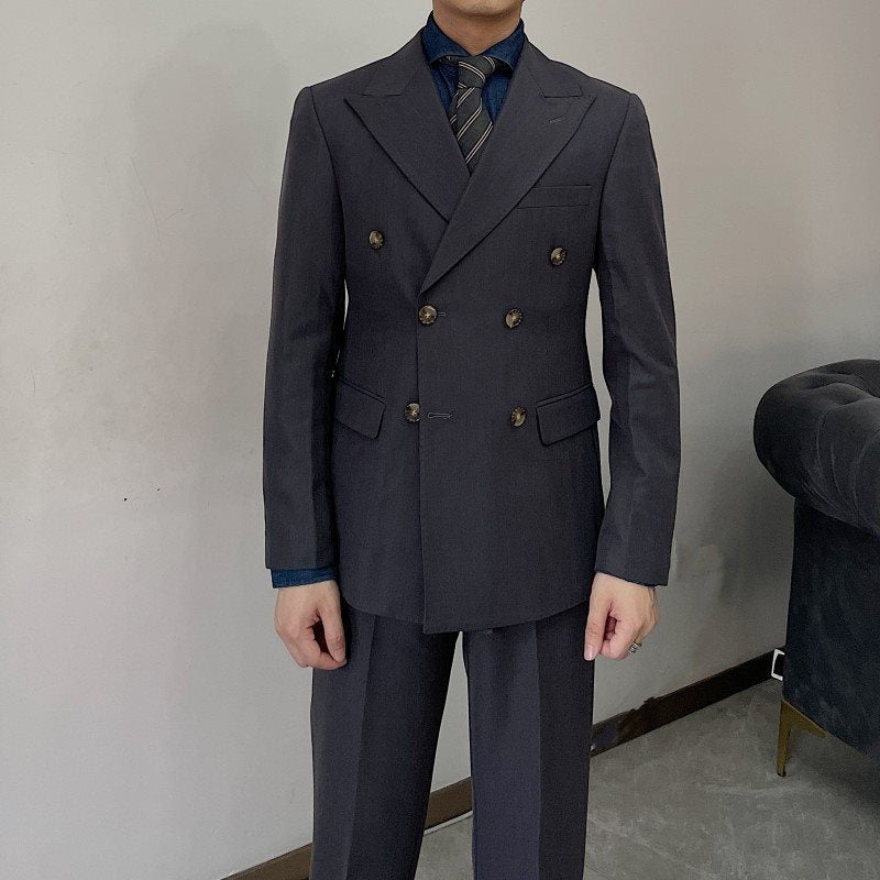 Ensemble à deux pièces pour hommes Slim-Fit à deux brasses