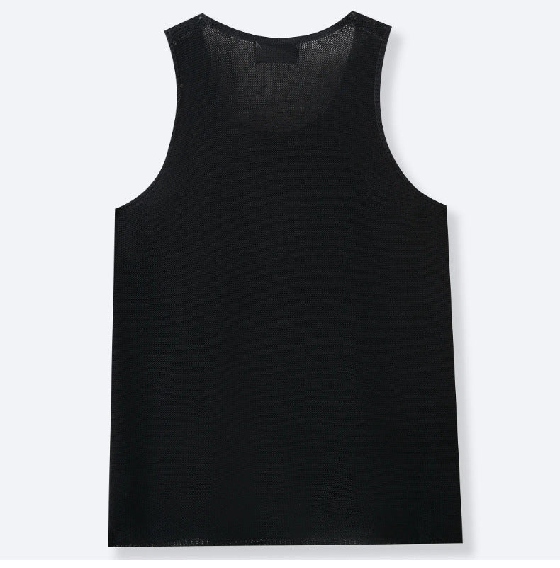 L'été des hommes de couleur solide sans manches sans manches Tank Top