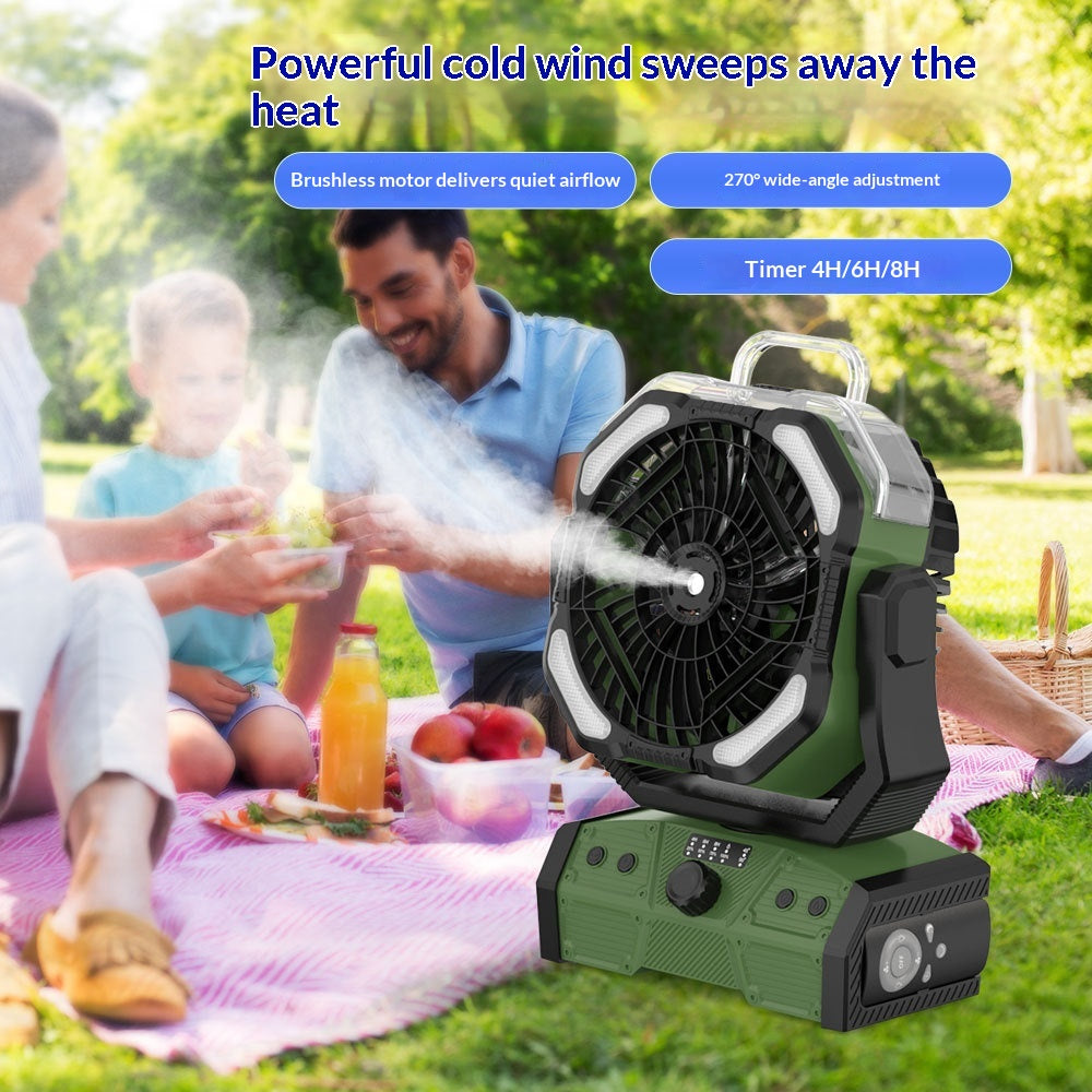 Ventilateur de spray de camping extérieur ultra longue durée