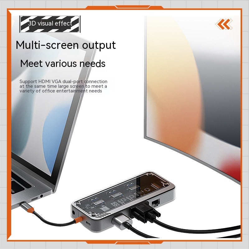 Hub Expansion Dock Notebook Convertisseur d'ordinateur