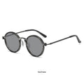 Lunettes de soleil rétro Lunettes de soleil en métal rond pour hommes