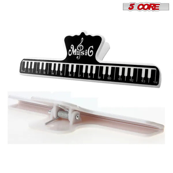 Clip noir partition de musique en plastique durable clips fixes