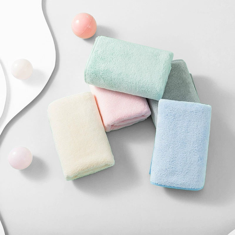 Coral Handle Thick Absorbent Soft Face Towel
