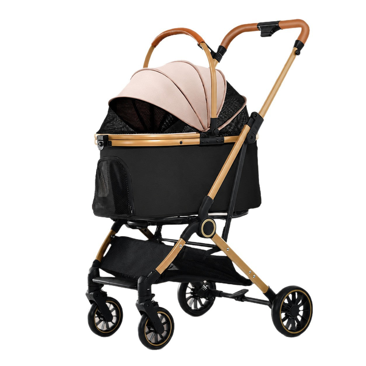 Poussette amovible pliable à une touche
