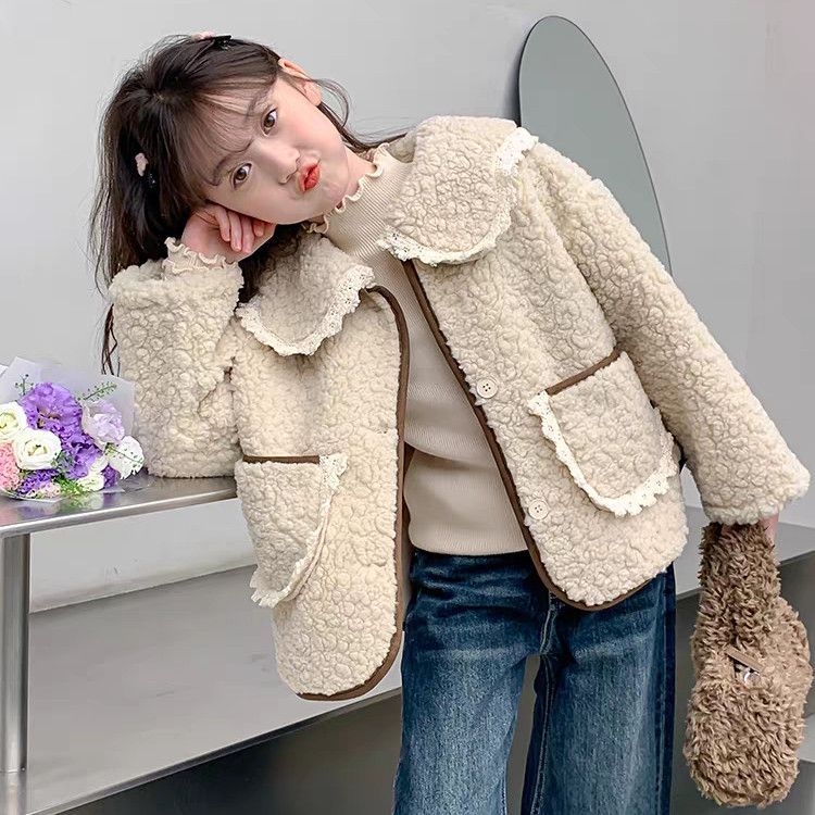 Élégant Lambswool Top pour les enfants filles Tisser des enfants plus âgés