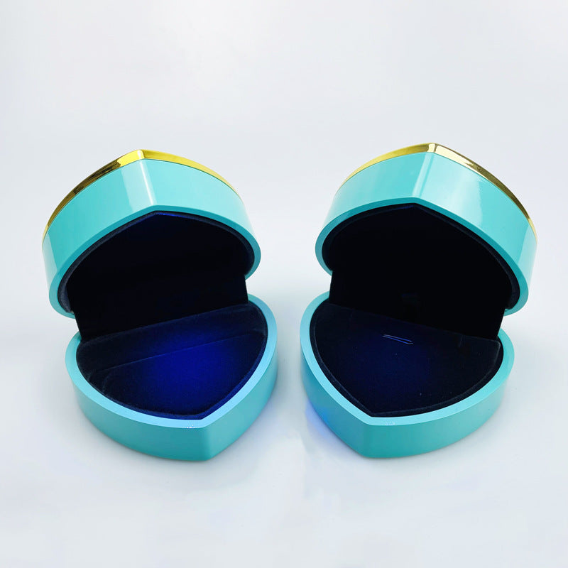 Creative LED-Lit Heart-Shaped Proposal Storage Gift Box