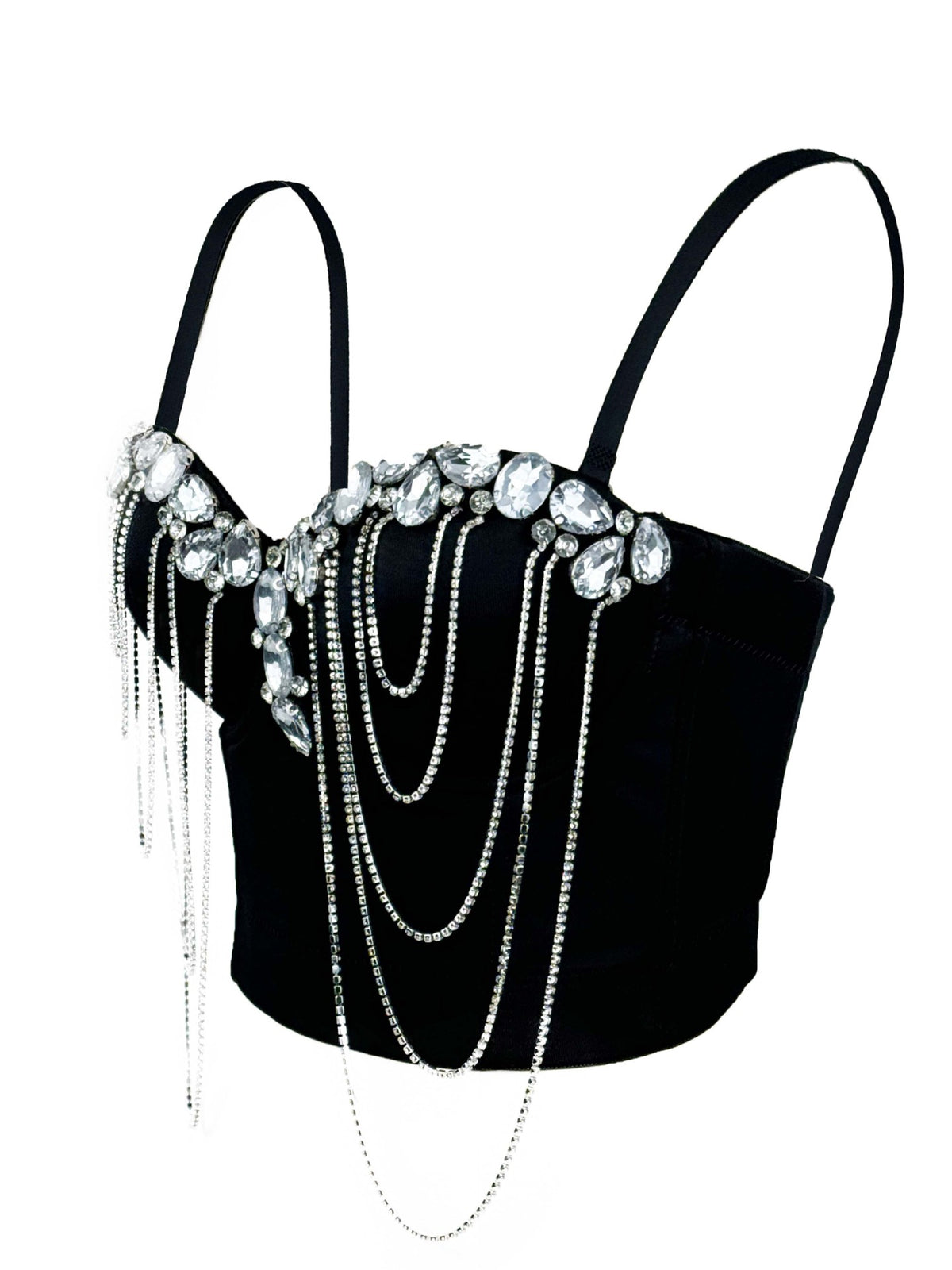 Chaîne blanche Diamond Sexy Corset Design Sens européen et américain Style intérieur porter Adv