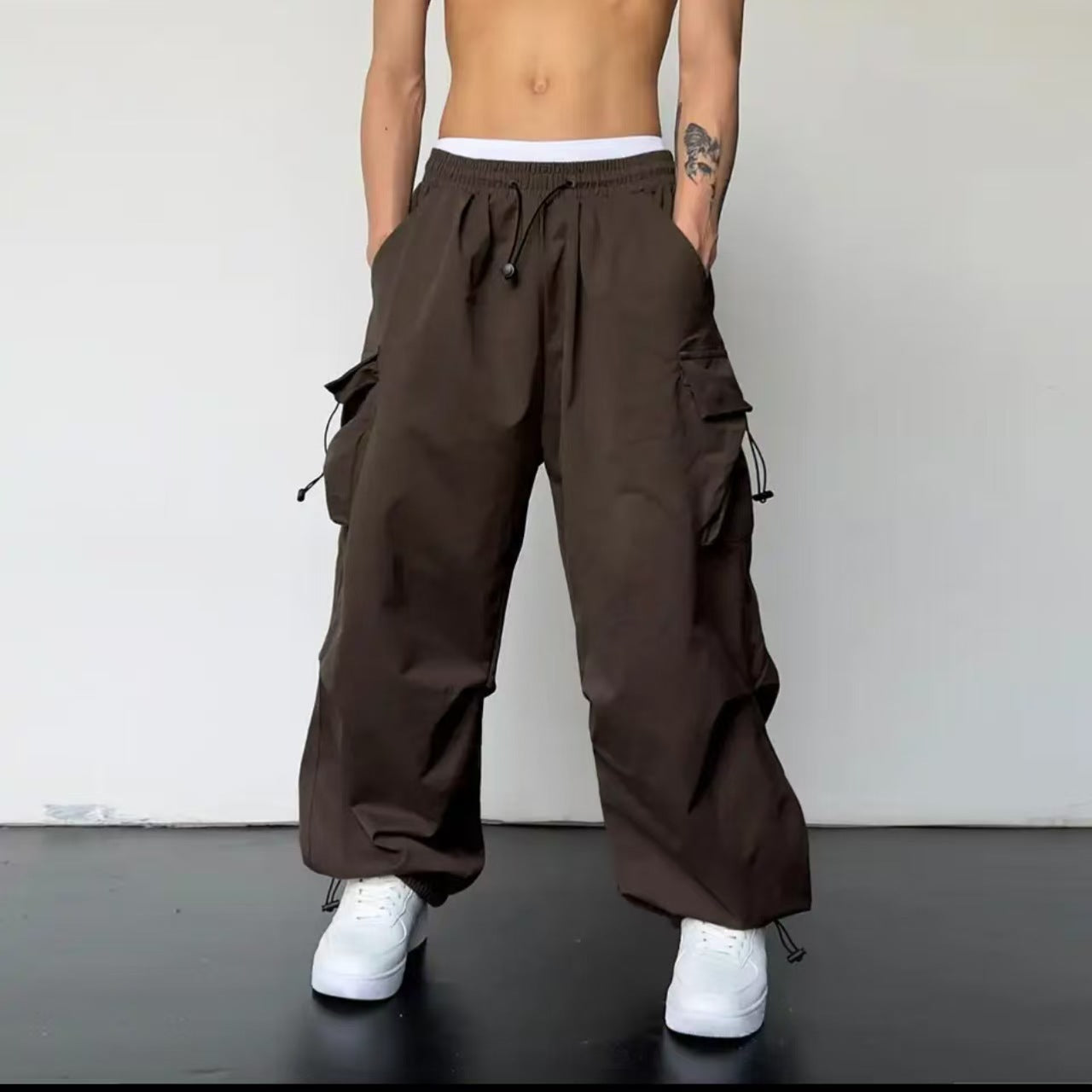 Pantalons de travail vintage de style américain pour hommes et femmes