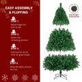 FCH 6ft matériau PVC bricolage 150 lumières couleur chaude 8 modes 1050 branches arbre de Noël vert