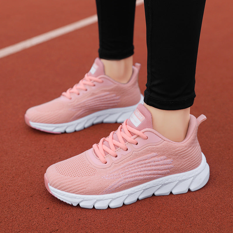 Hommes et femmes Flying Woven Chaussures de course respirantes Couple sneakers occasionnels