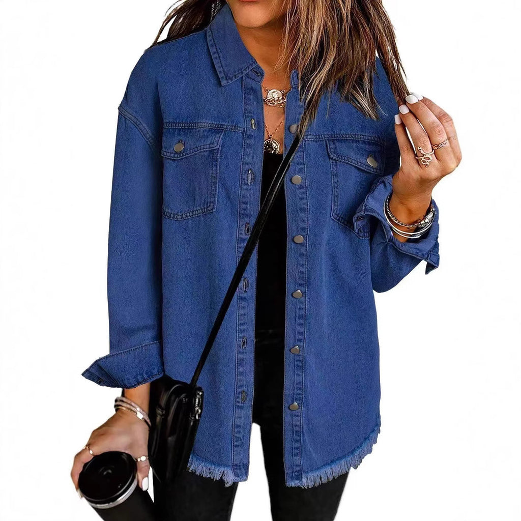 Veste Denim Lavée pour Femme