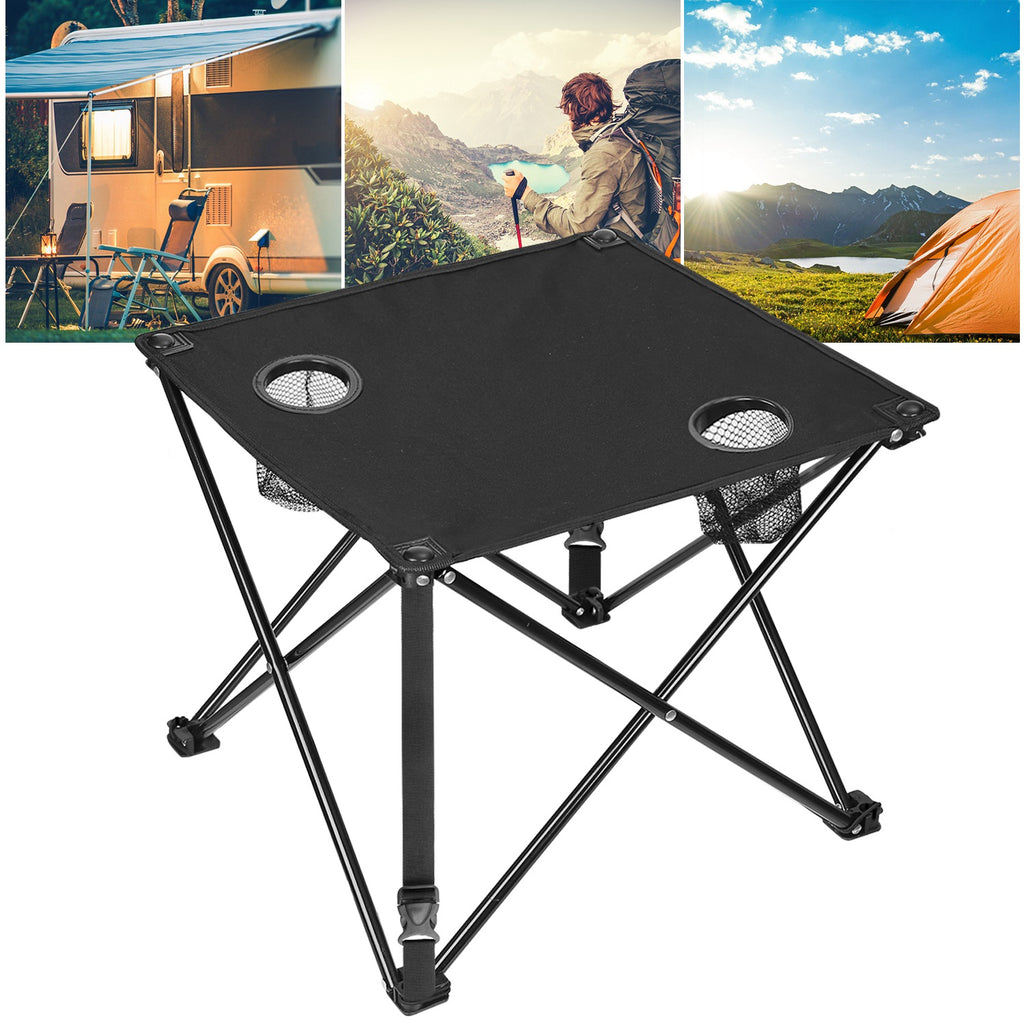 1Pc 2Pc Options Table de camping pliable Table de pique-nique portable Bureau de voyage léger avec