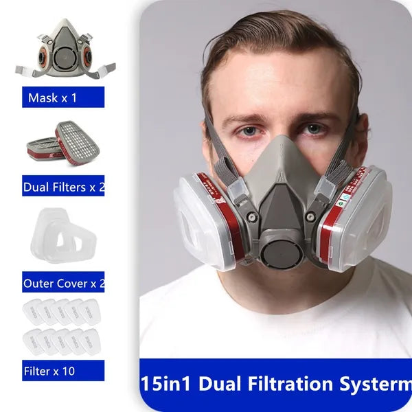 Halbe Gesicht Masque Atemgerät Staubmaske Für Holzbearbeitung Malerei Schweißen