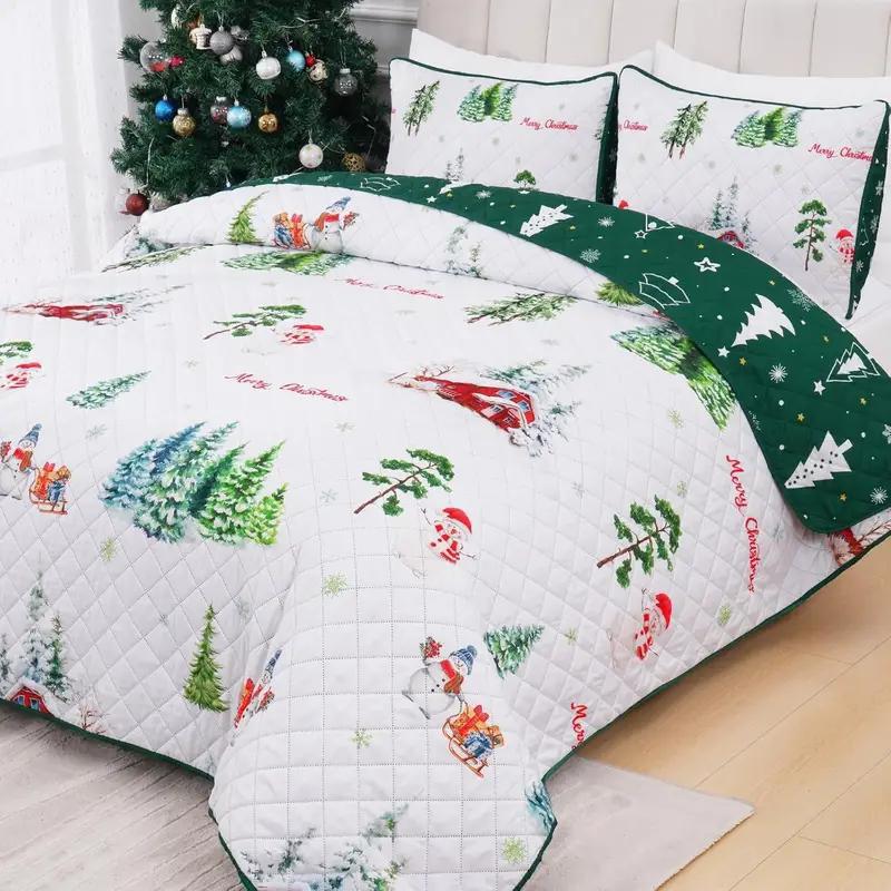 Ensemble de literie 3 pièces de Noël Hiver à vente chaude