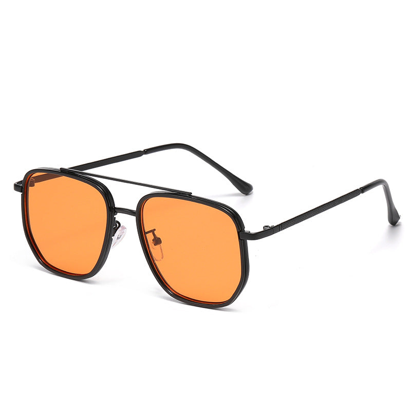 Lunettes de soleil de conduite pour hommes Cadre carré de style européen et américain